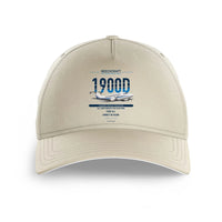 Thumbnail for Beechcraft 1900D design on beige printed hat
