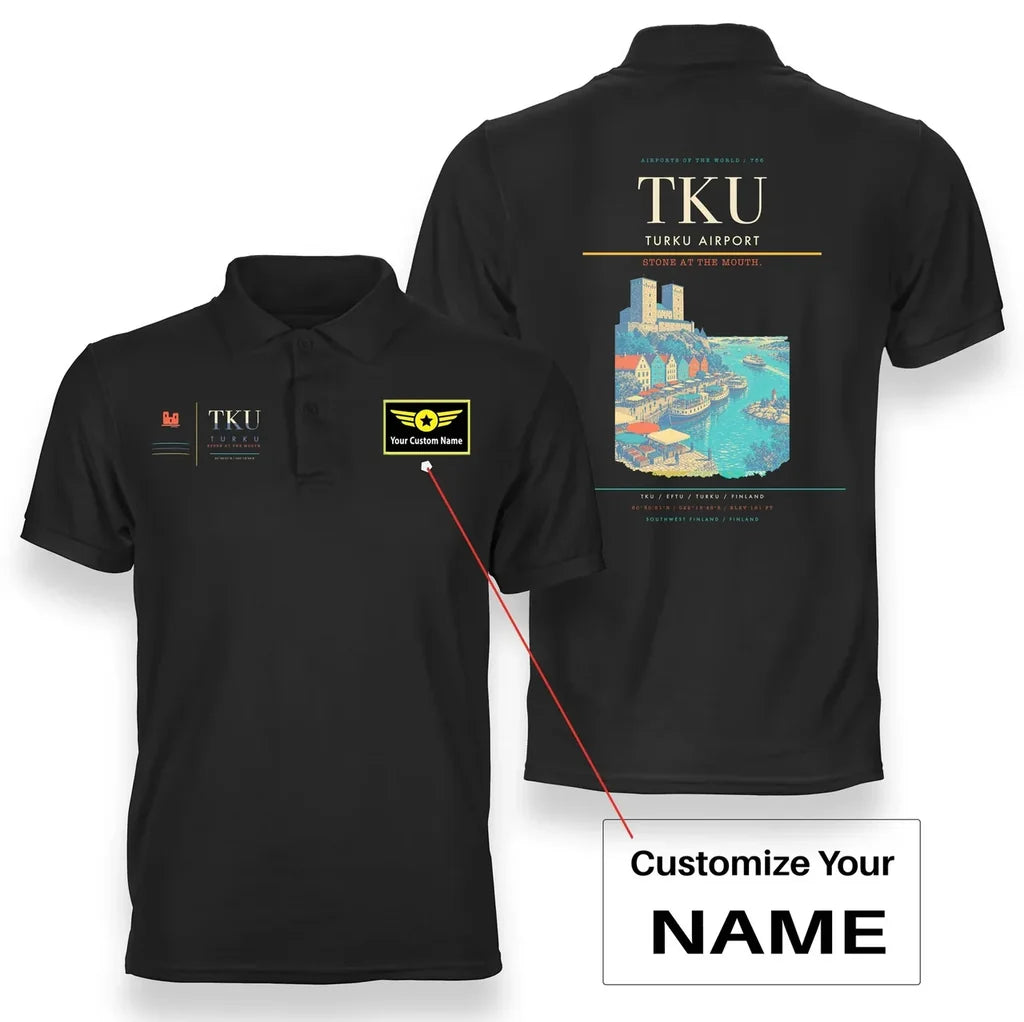 Turku Airport TKU Black+Name