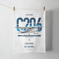 Thumbnail for Cessna 206 Stationair design on white towel