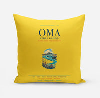 Thumbnail for Omaha Eppley Airfield (OMA) design on yellow pillow