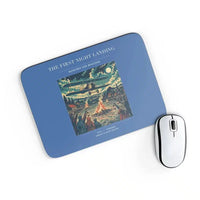 Thumbnail for VINTAGE G4327 - The First Night Landing - Designed Mouse Pads design on blue rectangle