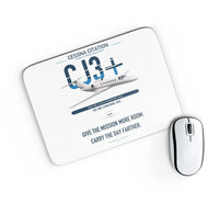 Thumbnail for Cessna Citation CJ3+ design on white rectangle mouse pad