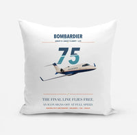 Thumbnail for Bombardier Learjet 75 Liberty design on white pillow