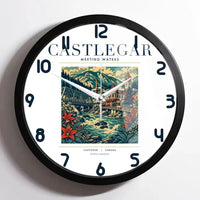 Thumbnail for CASTLEGAR - Poster - Wall Clock Framed - White
