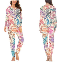Thumbnail for Passport Stamps women pajamas - view 2