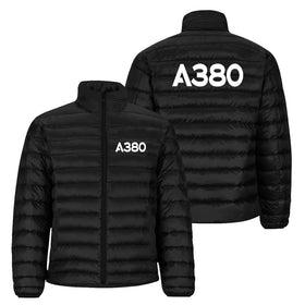 Airbus A380 Flat Text Padded Jackets
