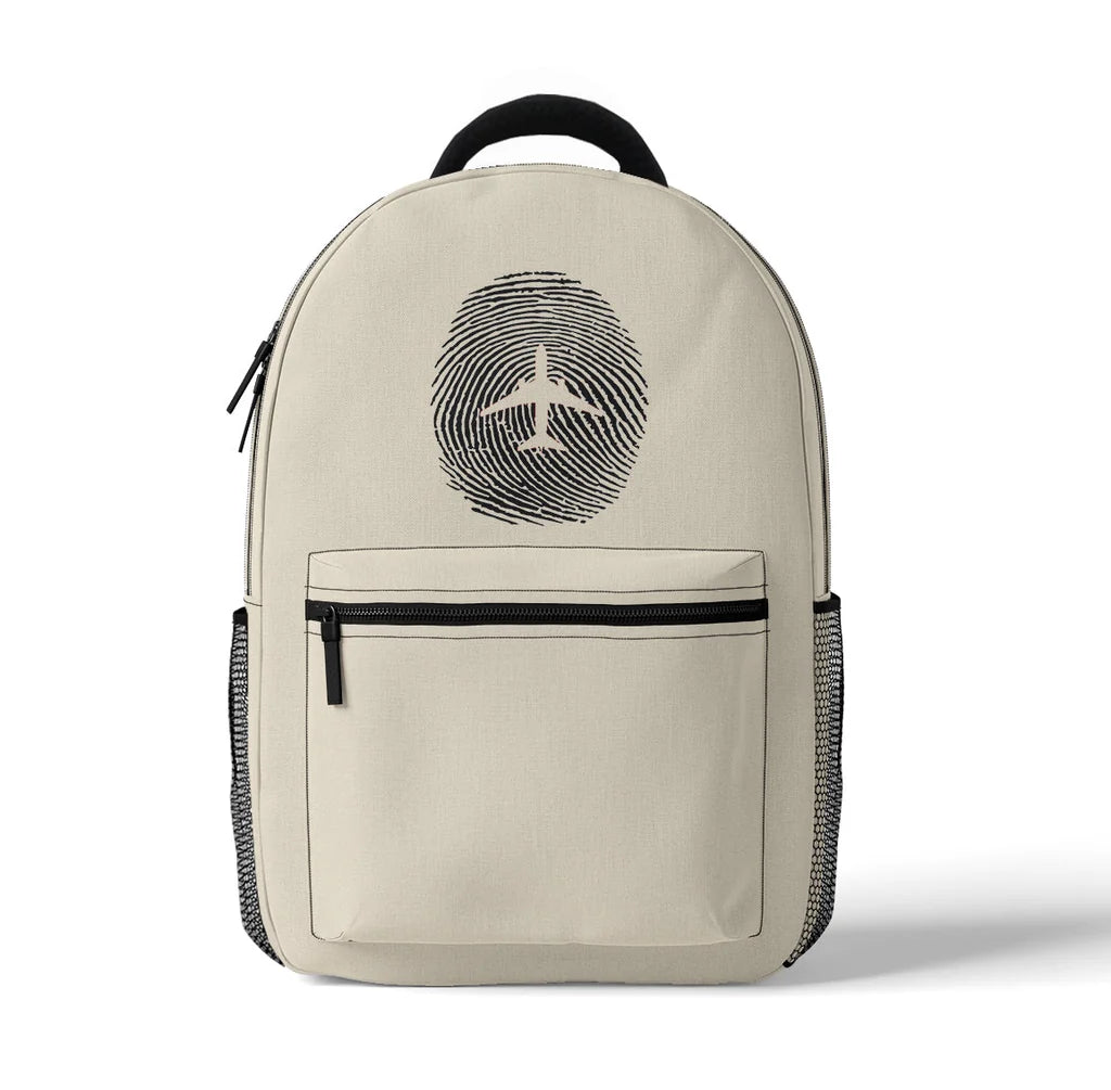 Aviation Finger Print 3D Backpack - view 2