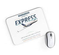 Thumbnail for Bombardier Global Express design on white rectangle mouse pad