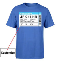 Thumbnail for Customizable BOARDING PASS TICKET aviation t-shirt