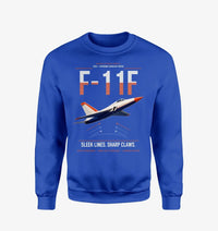 Thumbnail for F-11F Tiger design on blue sweatshirt