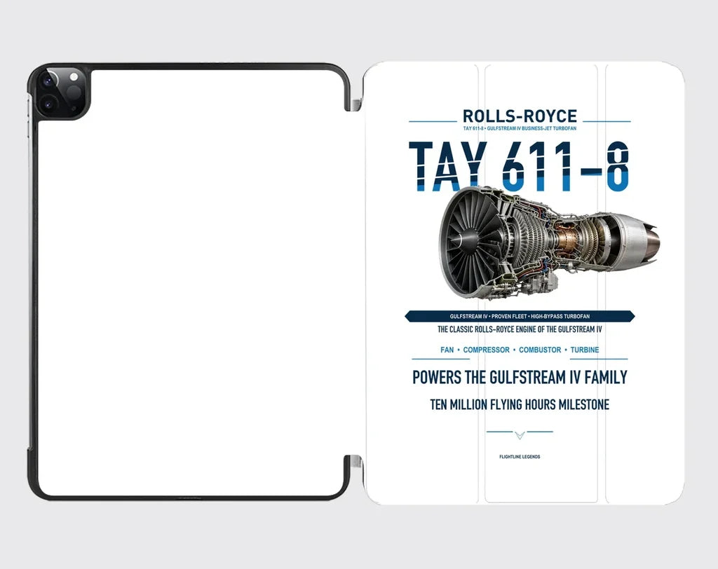 TAY 611-8 design on white ipad tablet case