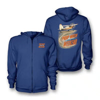 Thumbnail for SIGNAL 647 - Prop Wash Starts The Weekend - Zipped Hoodie design on blue zipped hoodie