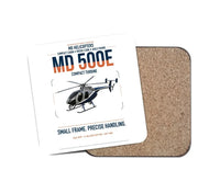 Thumbnail for MD Helicopters MD 500E design on white 1 piece coaster