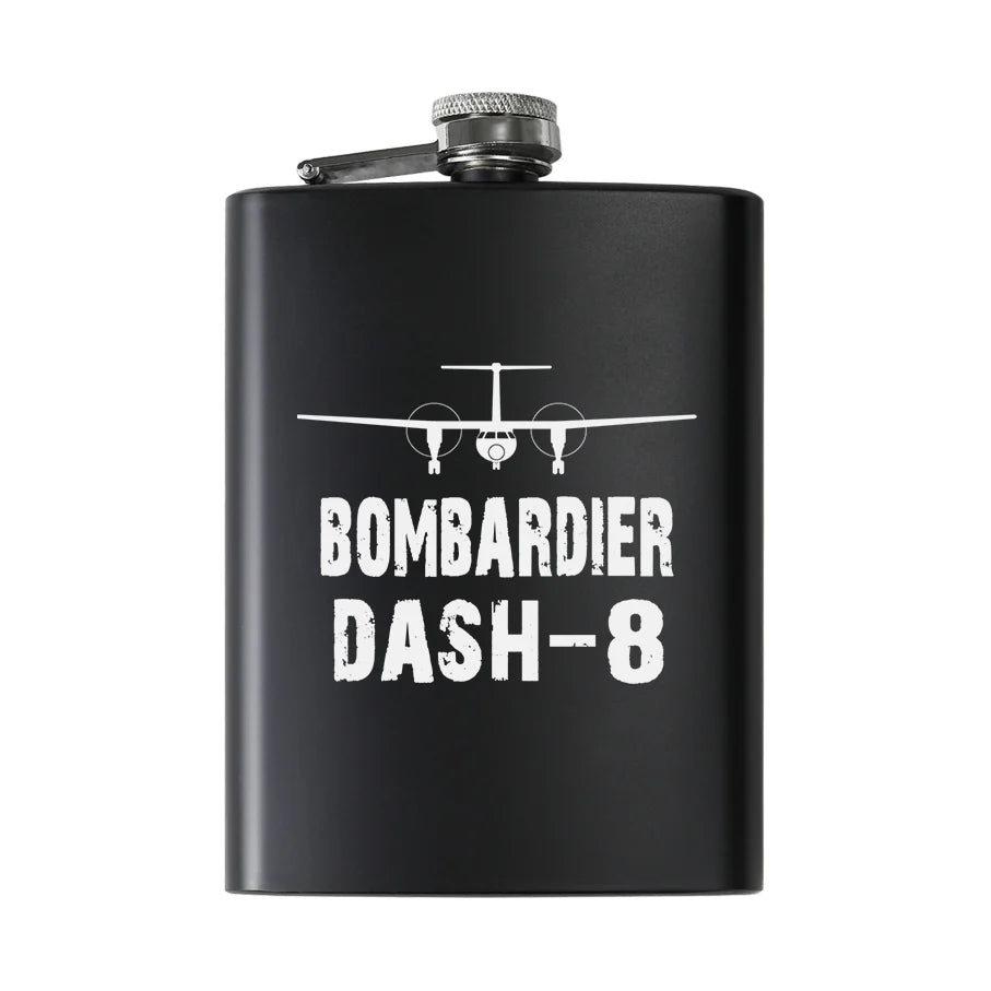 Customisable Bombardier Dash-8 Hip Flask - view 2