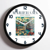 Thumbnail for MARIEHAMN - Poster - Wall Clock Framed - White