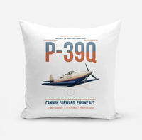 Thumbnail for P-39Q Airacobra design on white pillow