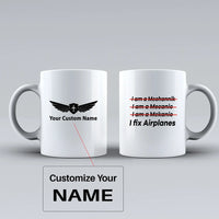 Thumbnail for I Fix Airplanes Ceramic White aviation design on ceramic mug, premium ceramic with glazed finish.