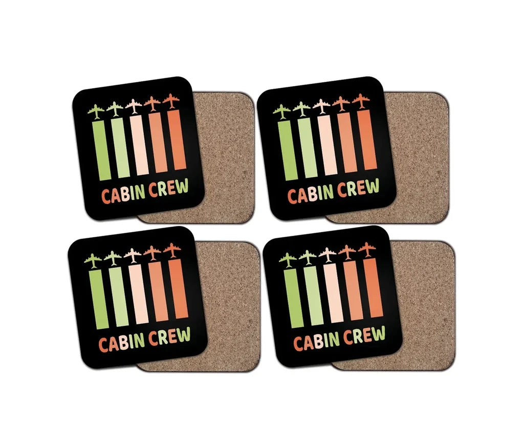 Colourful Cabin Crew Coaster - view 2