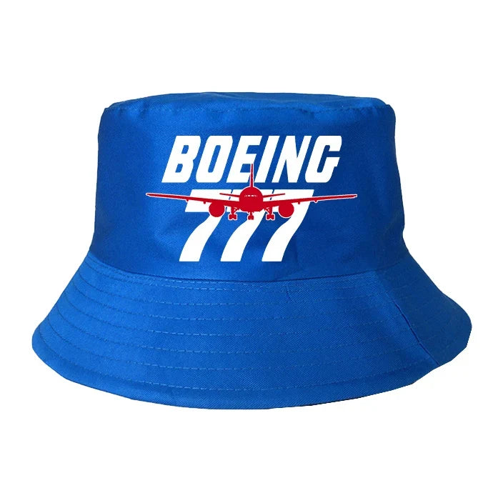Amazing Boeing 777 summer hat - blue