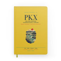 Thumbnail for Beijing Daxing International Airport (PKX) design on yellow notebook
