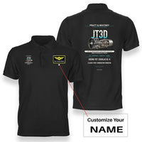 Thumbnail for JT3D design on black polo with custom name badge
