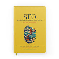 Thumbnail for San Francisco International Airport (SFO) design on yellow notebook