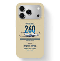 Thumbnail for Beechcraft King Air 260 design on beige magsafe iphone case, for iPhone 17 Pro