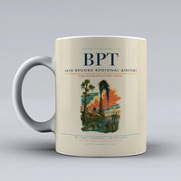 Thumbnail for Jack Brooks Regional Airport (BPT) airport code design on beige ceramic mug