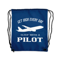 Thumbnail for Get High Every Day Sleep Drawstring Bag - view 2