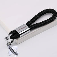 Thumbnail for Customisable Norwegian Airlines Design Leather Key Chain - view 2
