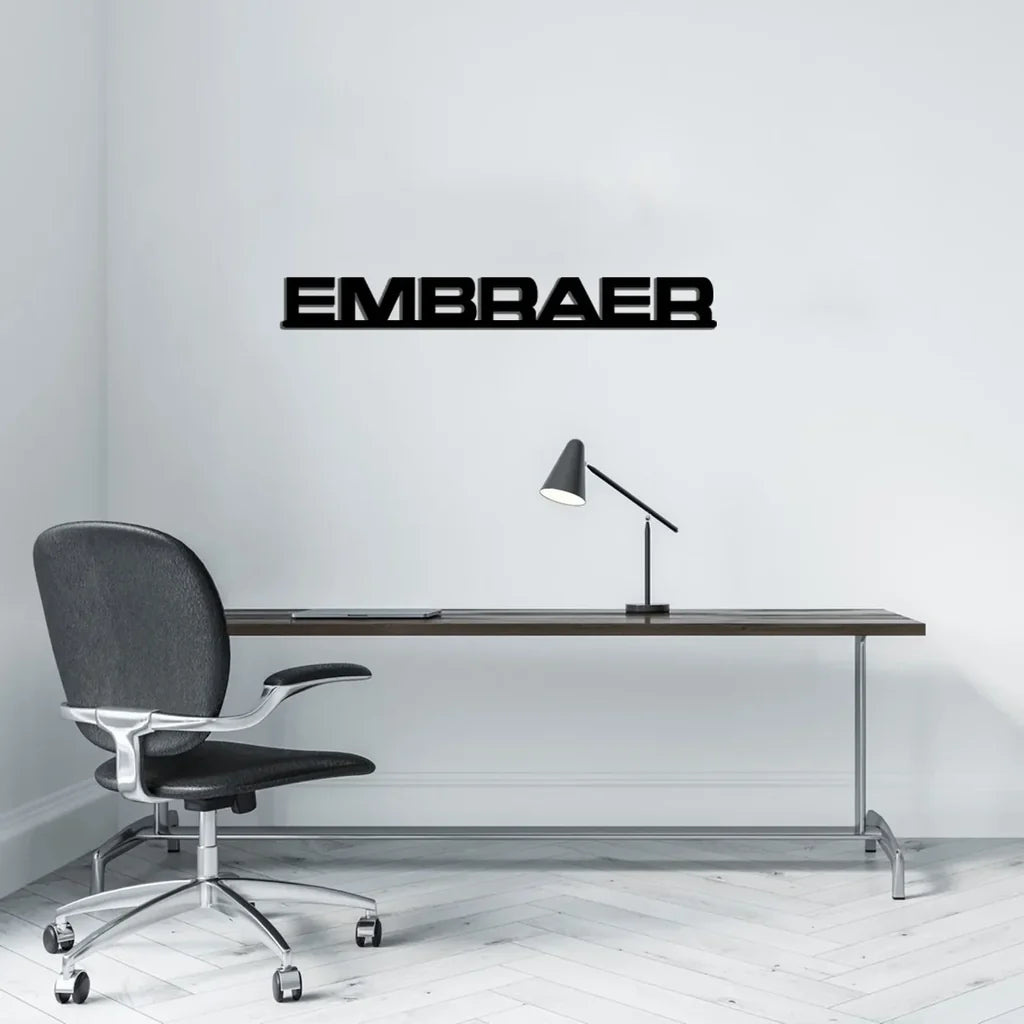 Customisable Embraer Metal Sign - view 2