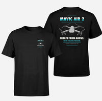 Thumbnail for DJI Mavic Air 2 design on black t shirt