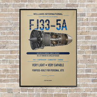 Thumbnail for FJ33-5A vertical canvas print - framed - beige background