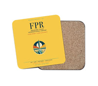 Thumbnail for Treasure Coast International Airport (FPR) design on yellow 1 piece coaster