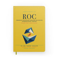 Thumbnail for Frederick Douglass Greater Rochester International Airport (ROC) design on yellow notebook
