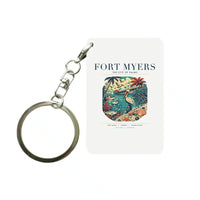 Thumbnail for FORT MYERS - Poster - Key Chain - White