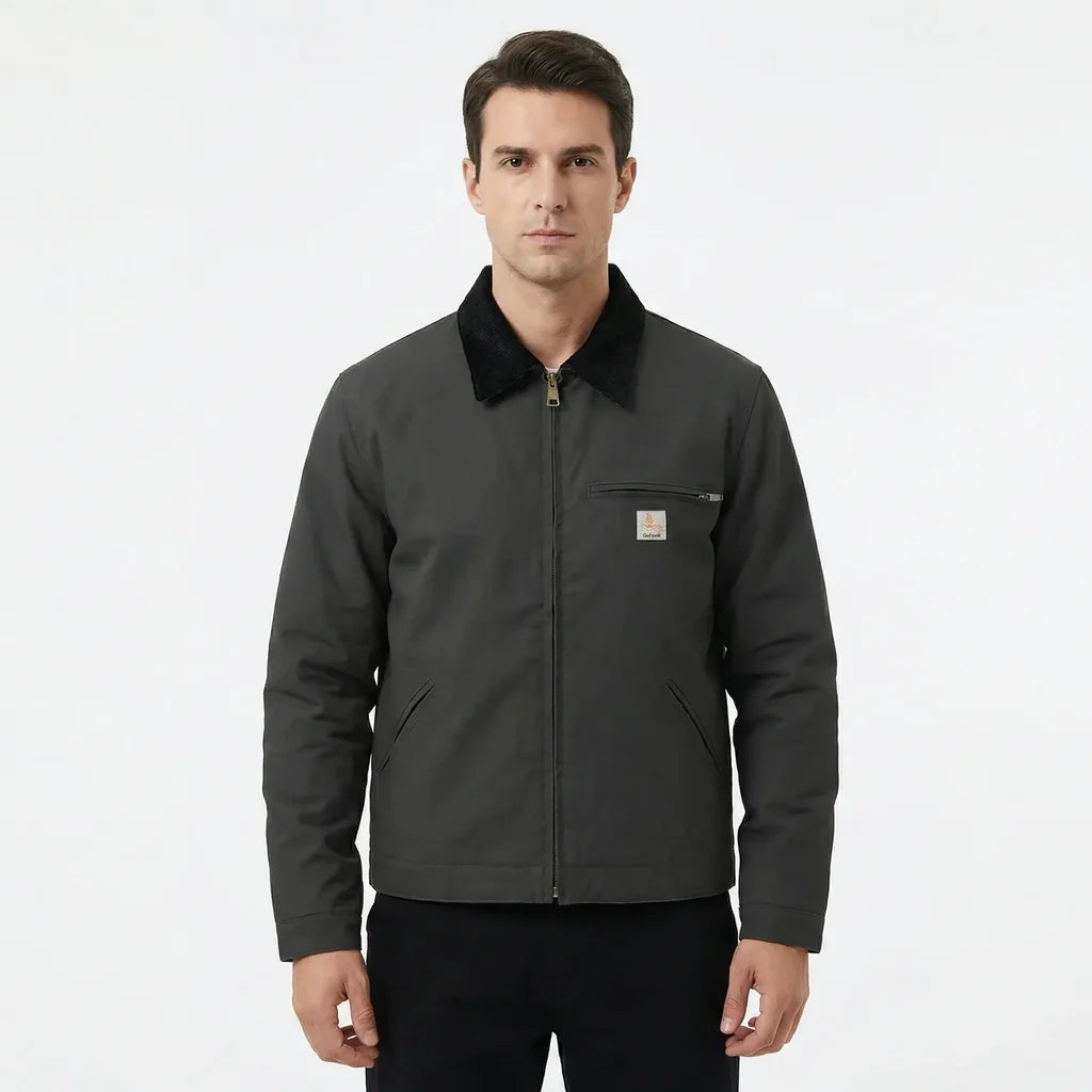 Thick Style Workwear Canvas Jacket - view 3
