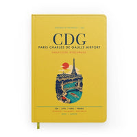 Thumbnail for Paris Charles de Gaulle Airport (CDG) design on yellow notebook