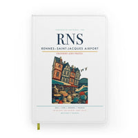 Thumbnail for Rennes–Saint-Jacques Airport (RNS) design on white notebook