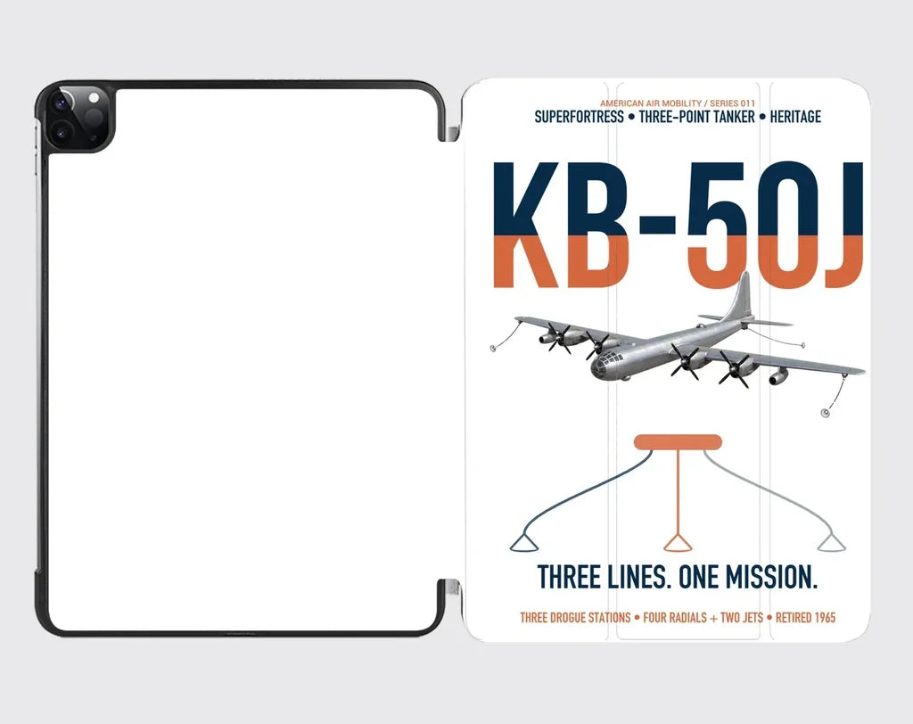 KB-50J Superfortress design on white ipad tablet case