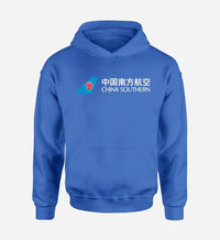 Thumbnail for CHINA SOUTHERN Airlines logo printed on blue hoodie