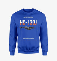 Thumbnail for HC-130J COMBAT KING II design on blue sweatshirt