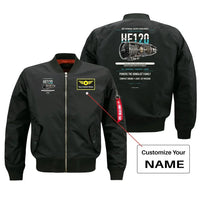 Thumbnail for HF120 design on black bomber with custom name badge