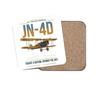 Thumbnail for Curtiss JN-4D Jenny design on white 1 piece coaster