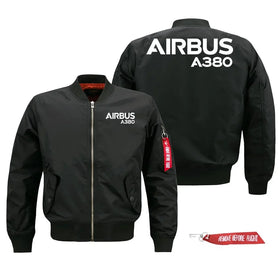 Airbus A380 Text Pilot Jackets (Customizable)