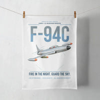 Thumbnail for F-94C Starfire design on white towel