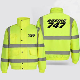 Boeing 747 & Text Reflective Winter Jackets