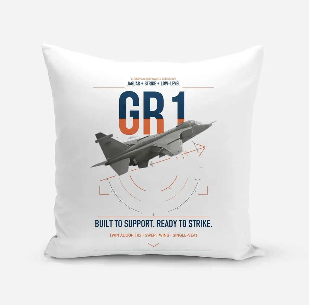 SEPECAT Jaguar GR1 design on white pillow