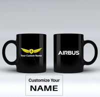 Thumbnail for Customisable Airbus & Text Mug - view 2