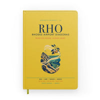 Thumbnail for Rhodes Airport Diagoras (RHO) design on yellow notebook